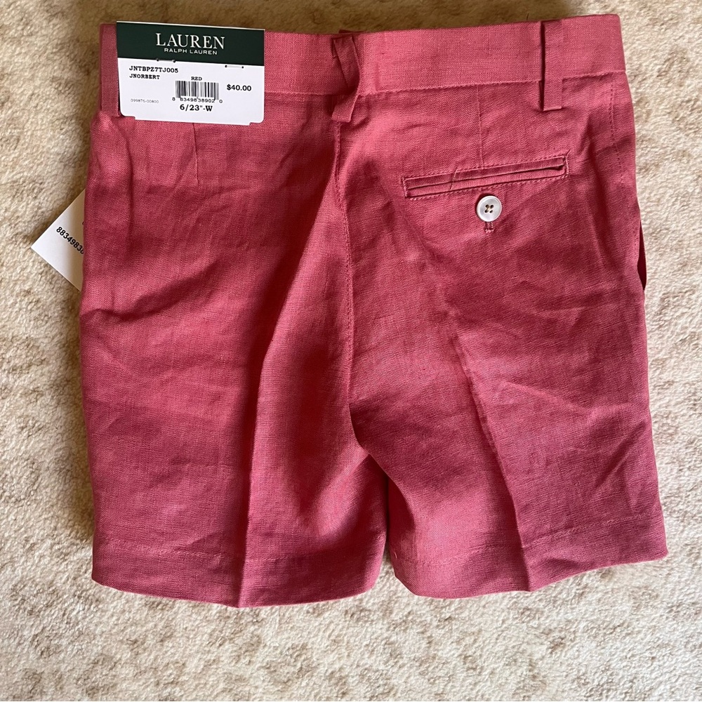 NWT Red linen shorts (size 6) - Picture 4 of 4